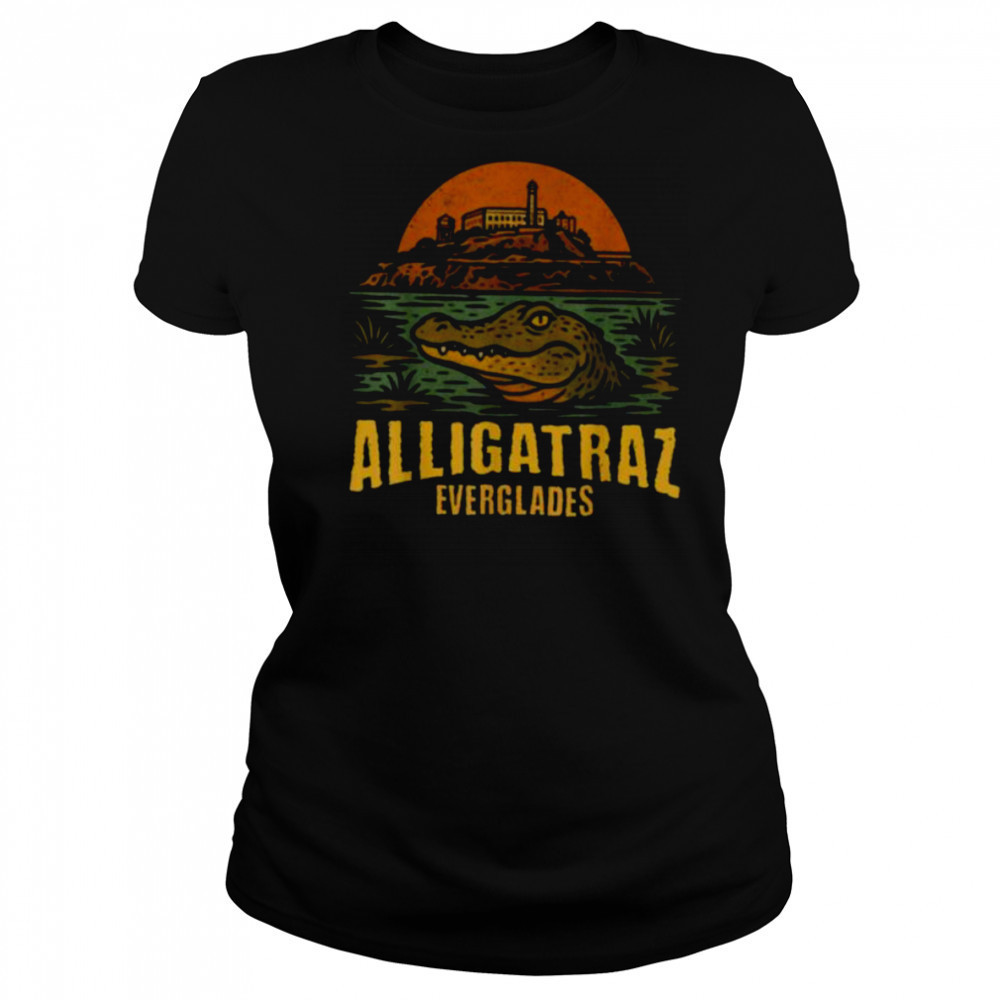 Funny Meme Florida Everglades Alligatraz Alligator Alcatraz T Shirt Women's T-shirt