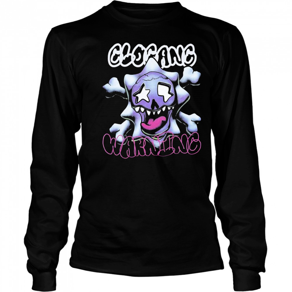Glo Gang Warning Cross Boned T-shirt Long Sleeved