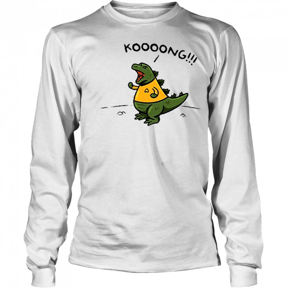 Godzilla Kooong Dinosaur T-Shirt Long Sleeved