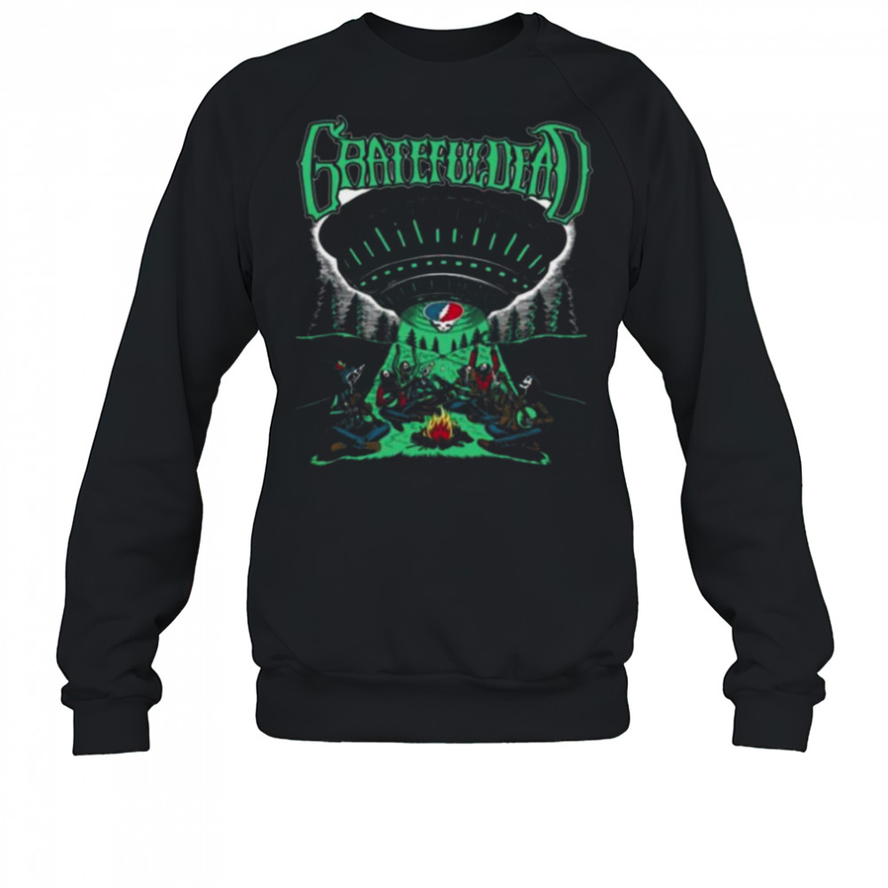 Grateful Dead Skeletons and Aliens Camping Band Shirt Sweatshirt