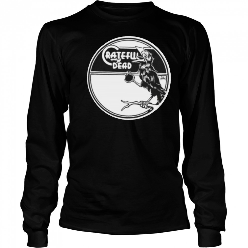 Grateful Dead Wake of the Flood Crow Label Vintage Band Shirt Long Sleeved