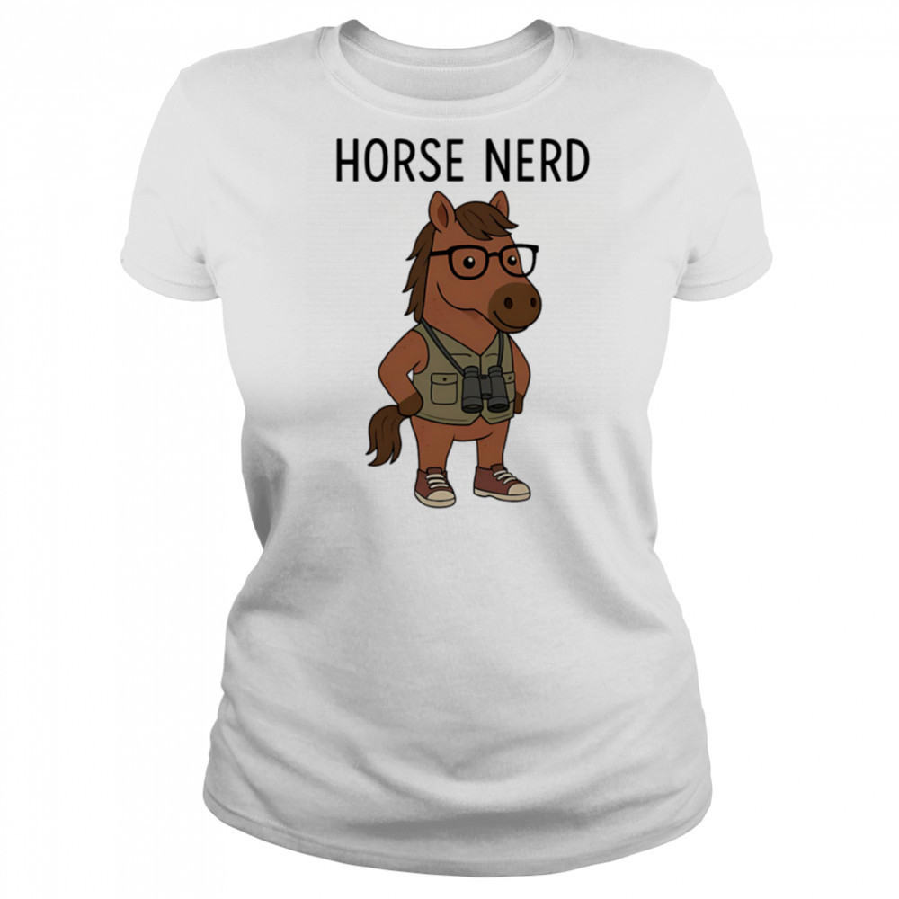 Horse Nerd cute cartoon shirt Women's T-shirt
