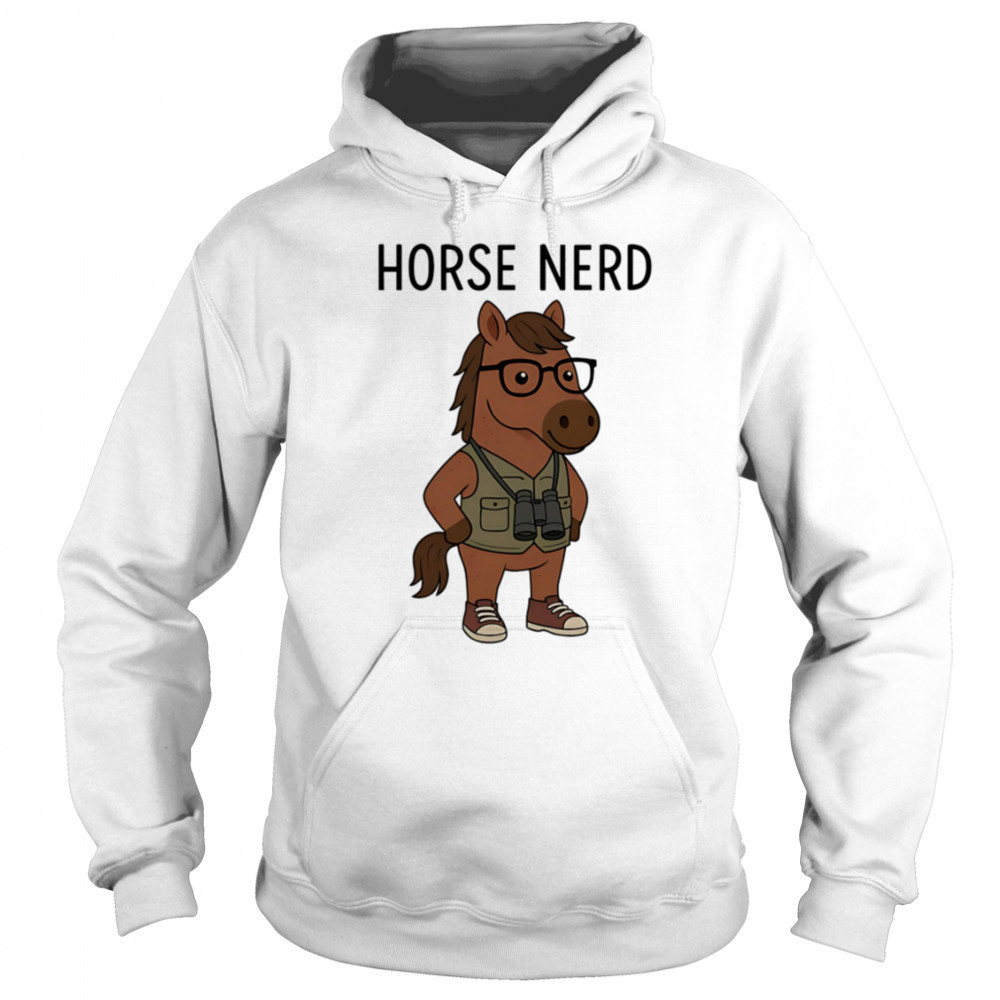 Horse Nerd cute cartoon shirt Sweatshirt