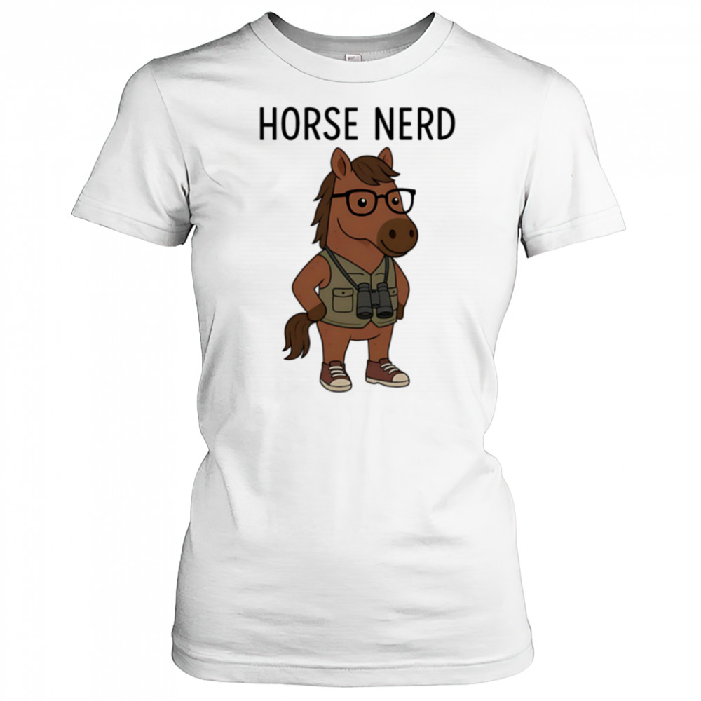 Horse Nerd cute cartoon shirt Women's T-shirt