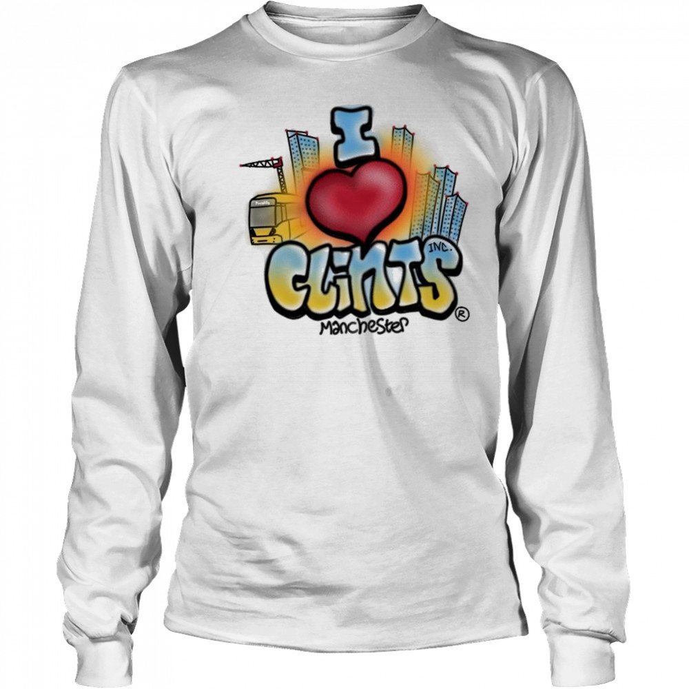 I Love Clints Manchester T-shirt Long Sleeved