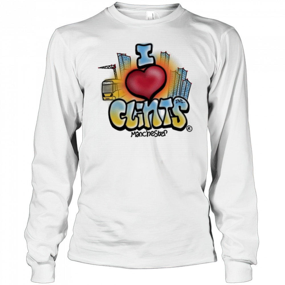 I Love Clints Manchester T-shirt Long Sleeved