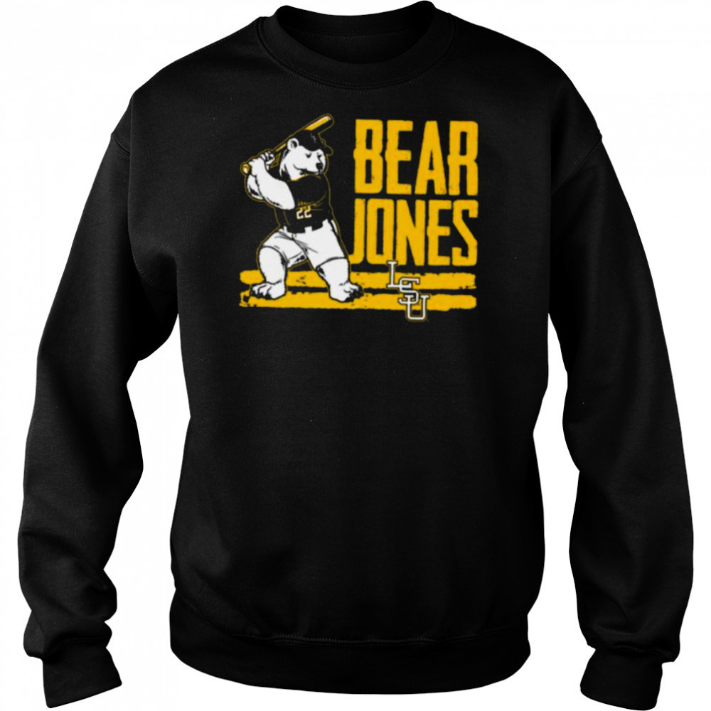 Jared Jones Bear LSU Baseball Shirt Hoodie