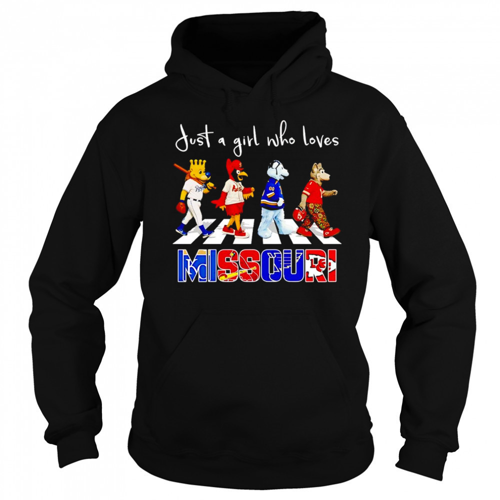 Just a girl who loves Missouri sports mascot shirt Sweatshirt