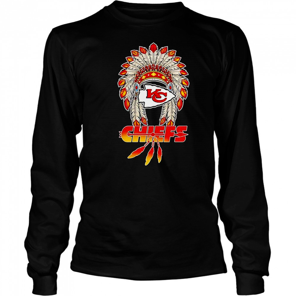 Kansas City Chiefs X Native American 2025 Baseball T-Shirt Long Sleeved