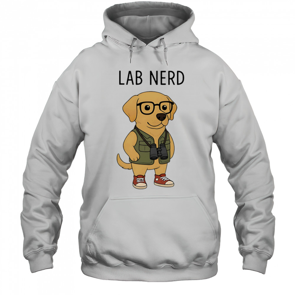 Lab Nerd dog cute cartoon shirt Hoodie