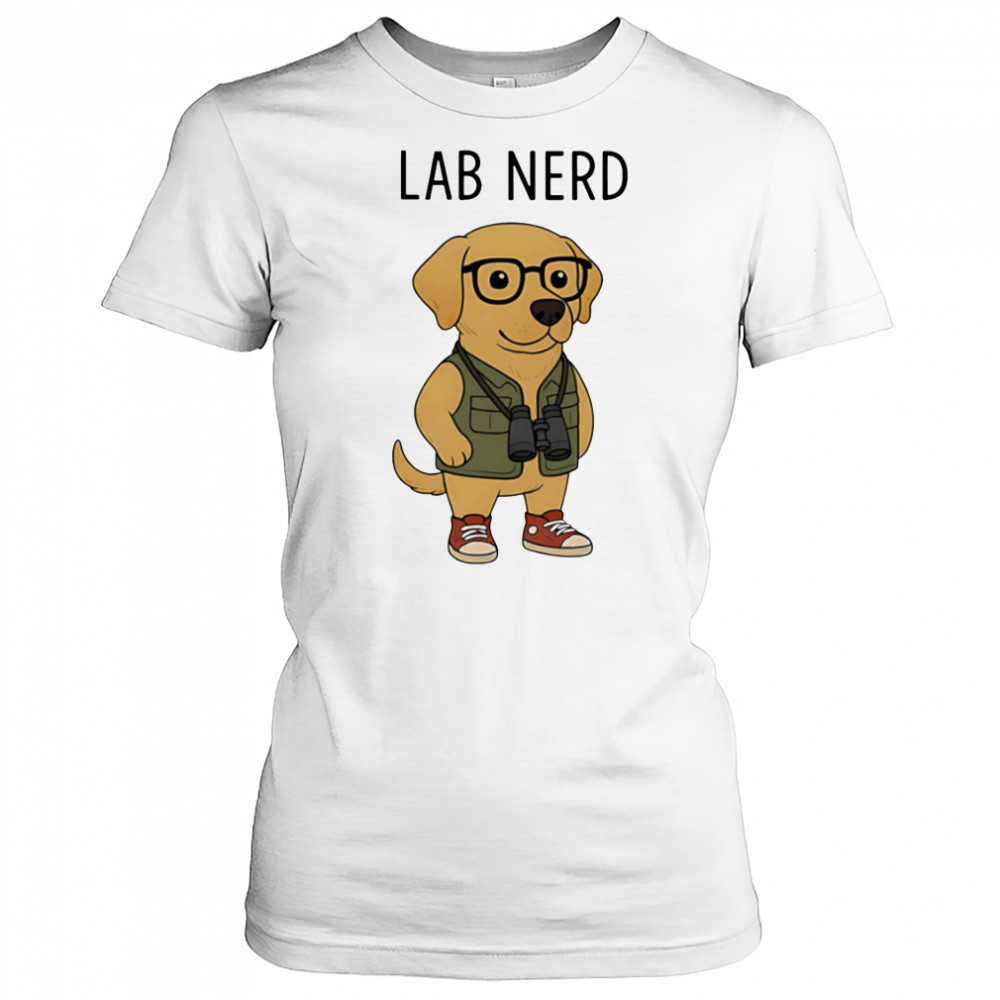 Lab Nerd dog cute cartoon shirt Women's T-shirt