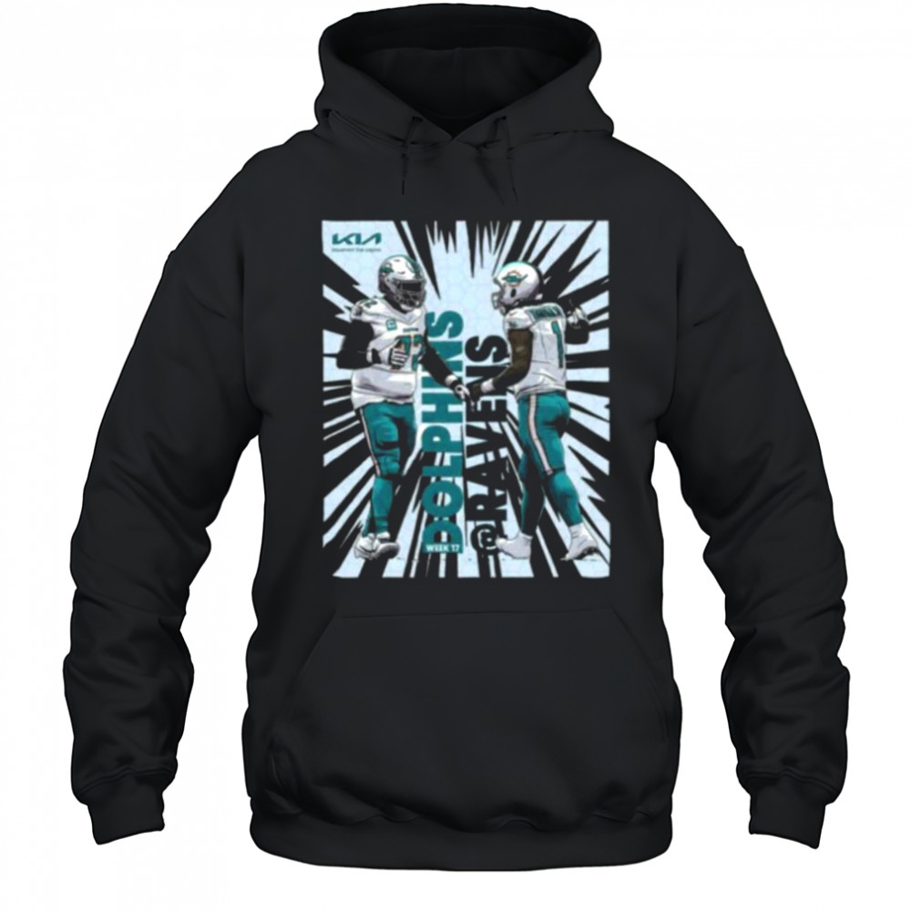 Miami Dolphins And Ravens Week 17 Shirt Hoodie
