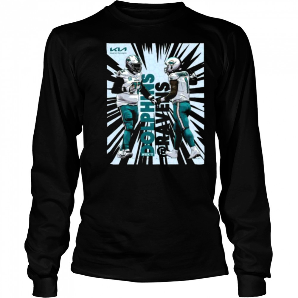 Miami Dolphins And Ravens Week 17 Shirt Long Sleeved