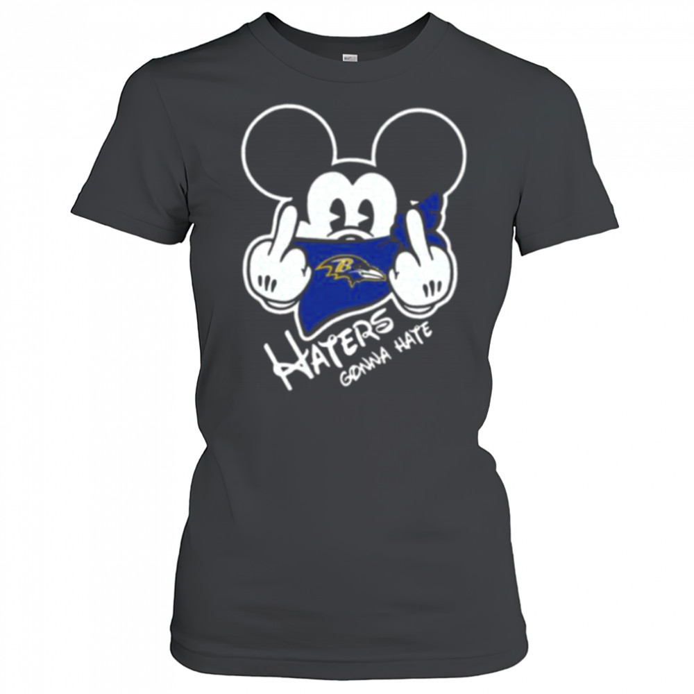 Mickey Haters Gonna Hate Baltimore Ravens Shirt Women's T-shirt