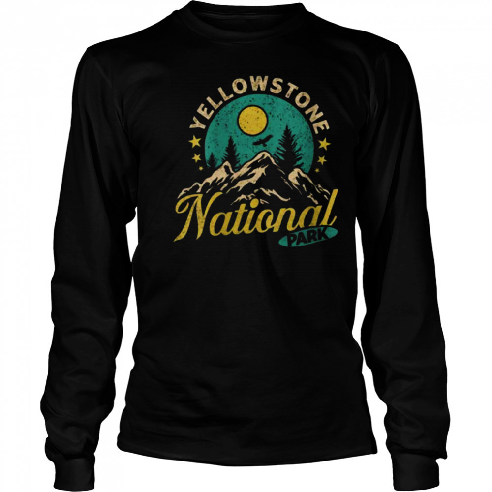 Montana YELLOWSTON NATIONAL PARK Funny Wyoming Shirt Long Sleeved