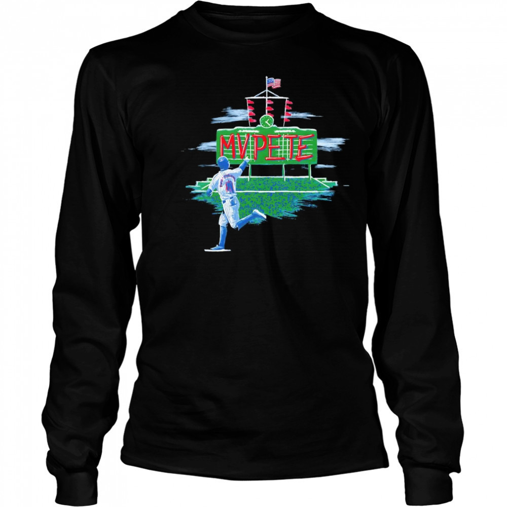 MVPete Chicago Cubs baseball shirt Long Sleeved