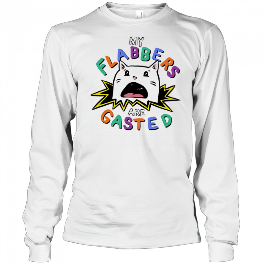My flabbers are gasted cat shirt Long Sleeved
