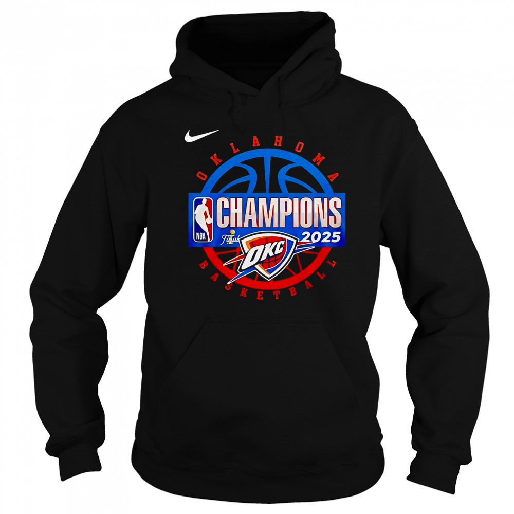 Oklahoma City Thunder Men’s Basketball 2025 NBA Finals Champions T-Shirt Sweatshirt