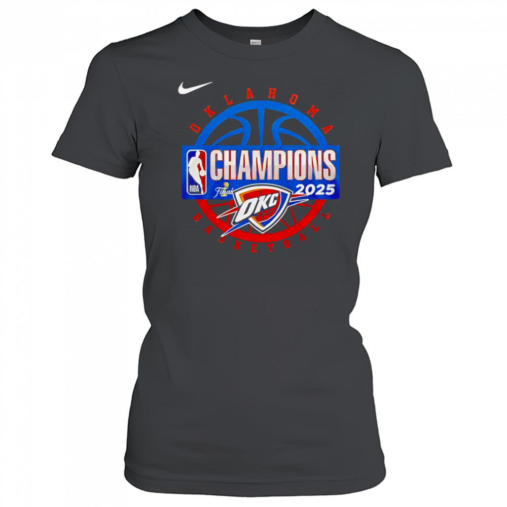 Oklahoma City Thunder Men’s Basketball 2025 NBA Finals Champions T-Shirt Women's T-shirt