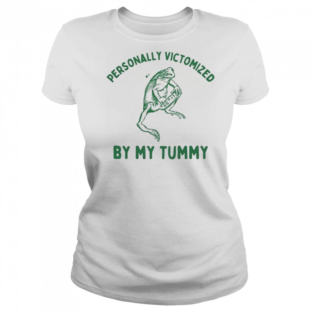 Personally Victomized By My Tummy Frog T-shirt Women's T-shirt