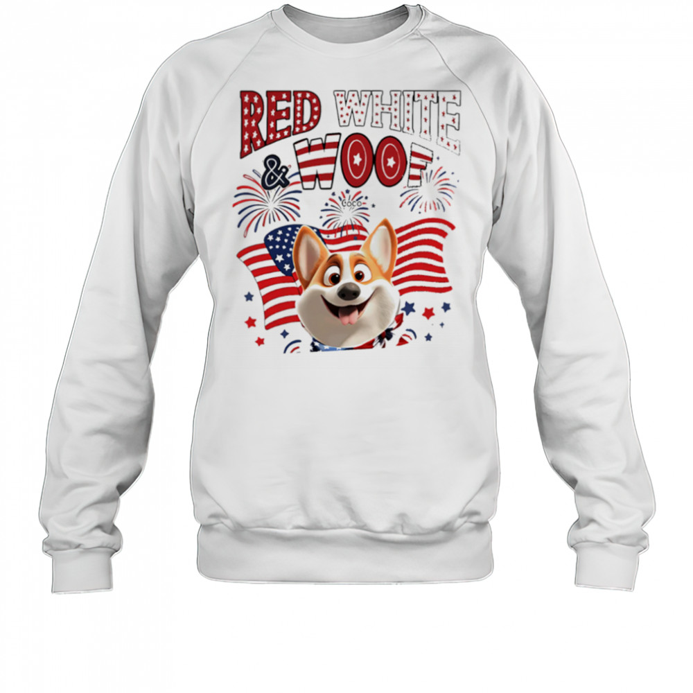 Red White and Woof cartoon shirt Sweatshirt
