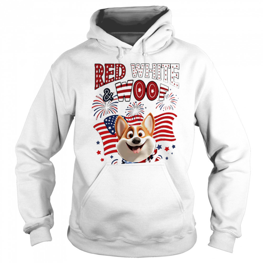 Red White and Woof cartoon shirt Sweatshirt