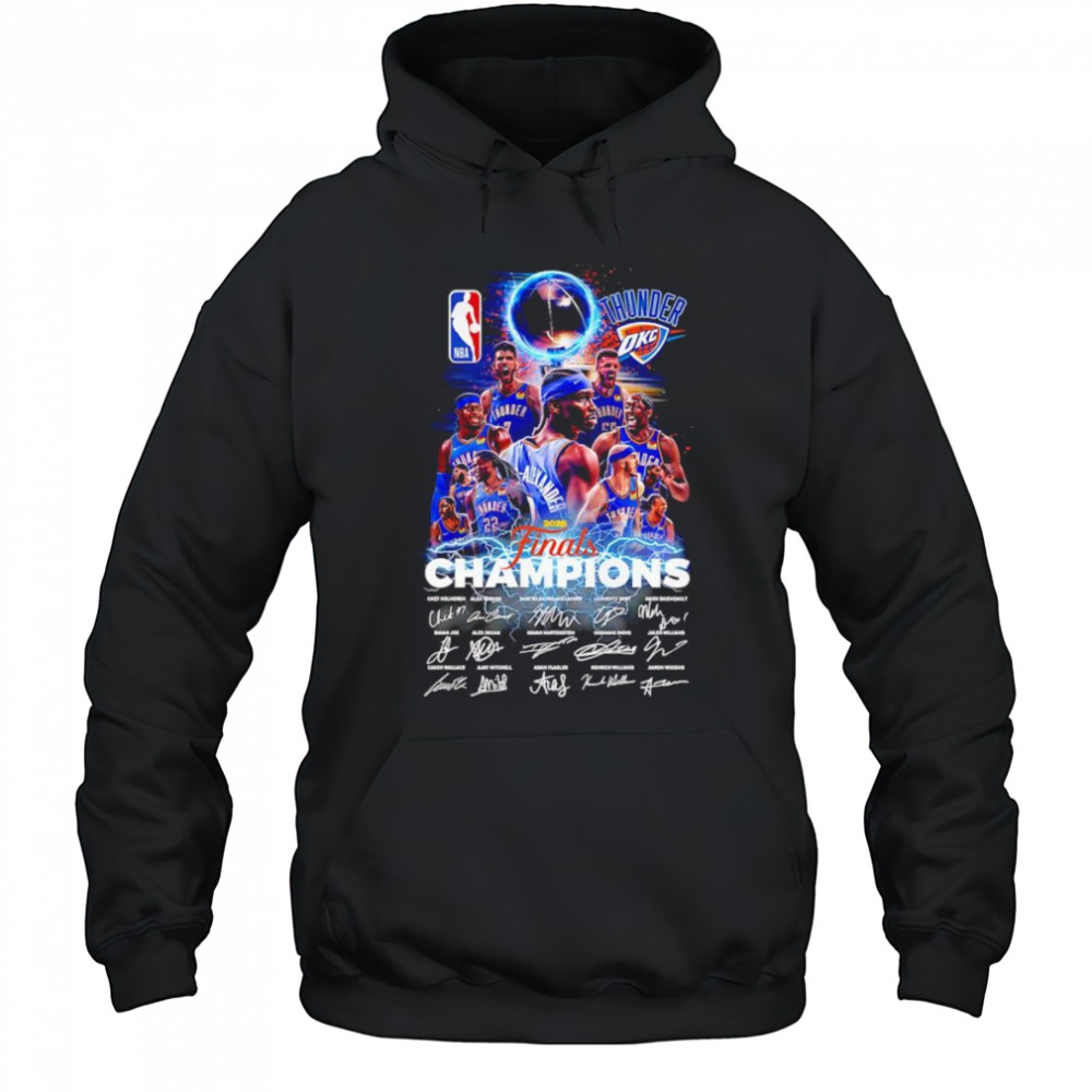 Thunder 2025 Finals Champions signature shirt Hoodie