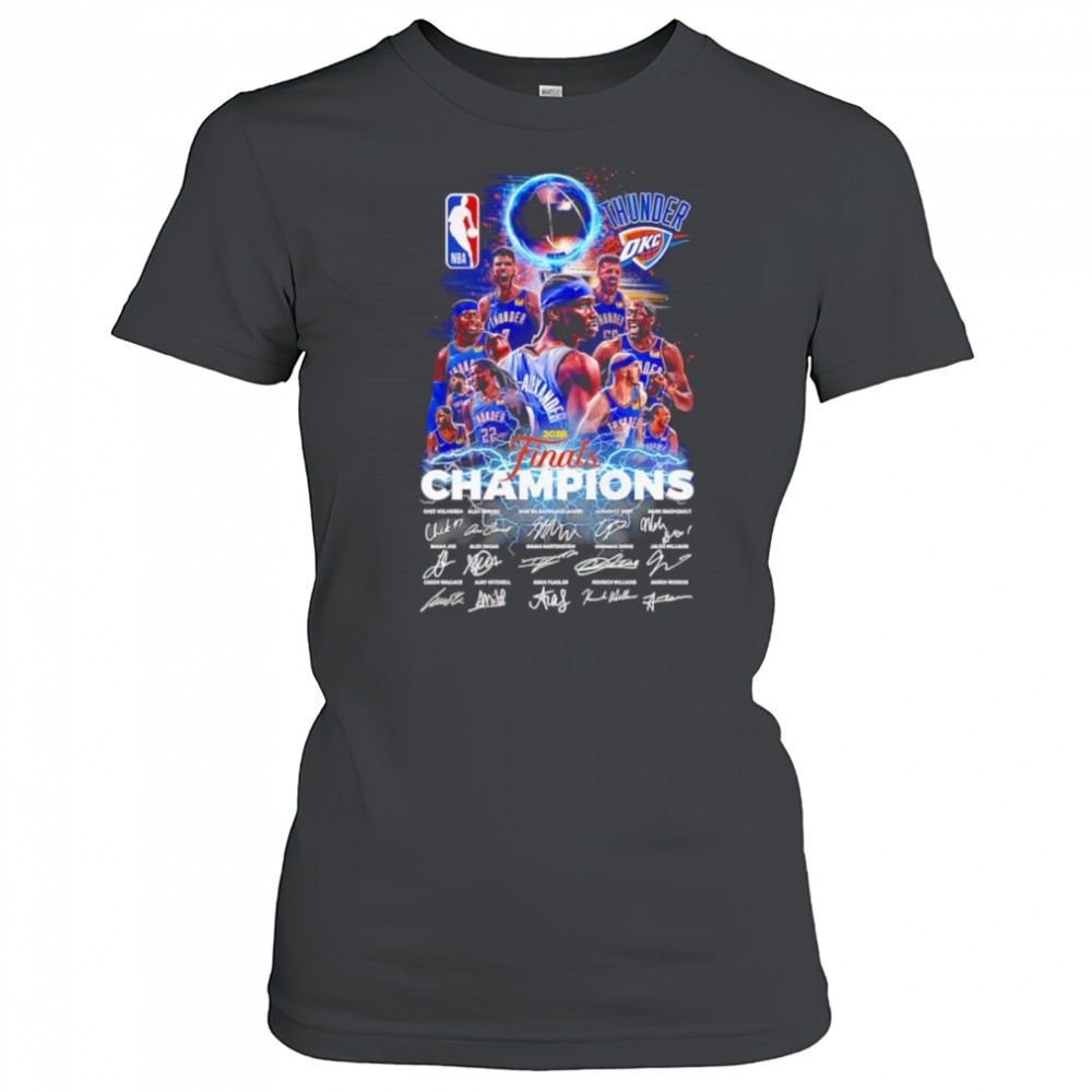 Thunder 2025 Finals Champions signature shirt Women's T-shirt