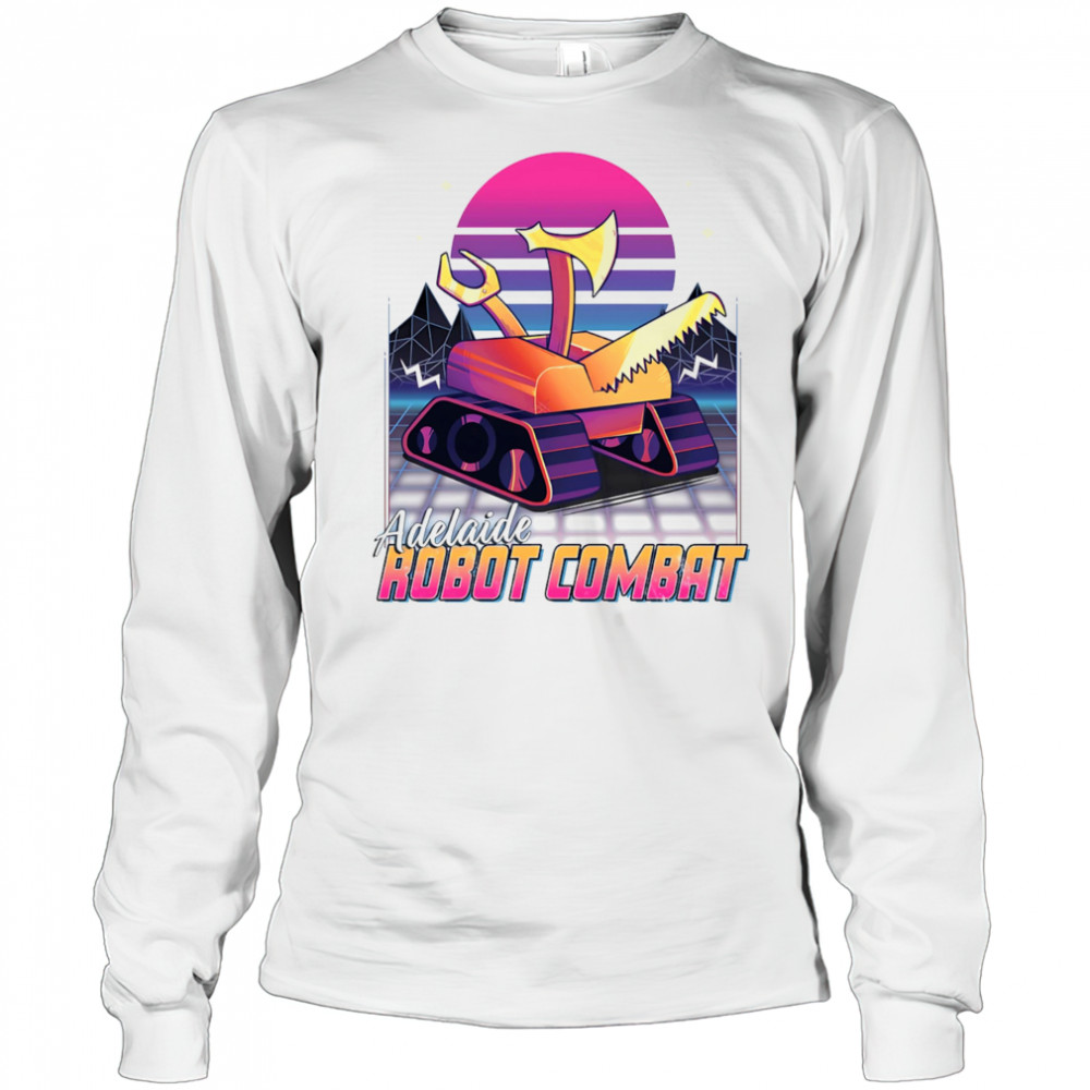 Adelaide robot combat retro shirt Long Sleeved