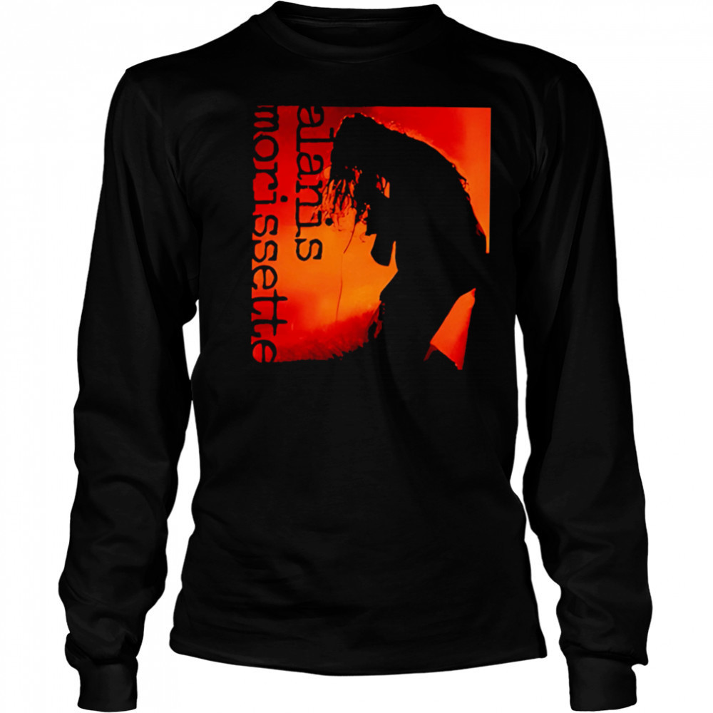 Alanis orange silhouette picture shirt Long Sleeved