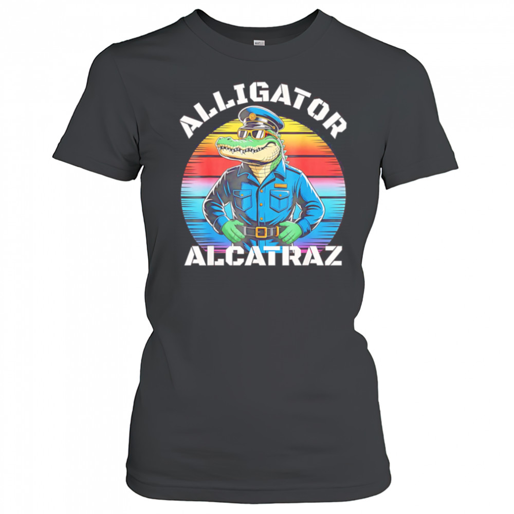 Alligator alcatraz crocodile police shirt Women's T-shirt