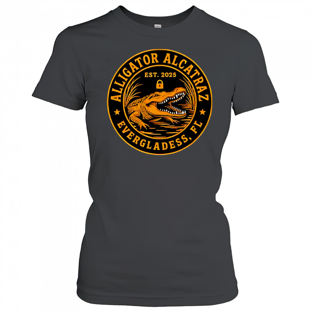 Alligator Alcatraz Florida Everglades est 2025 parody shirt Women's T-shirt