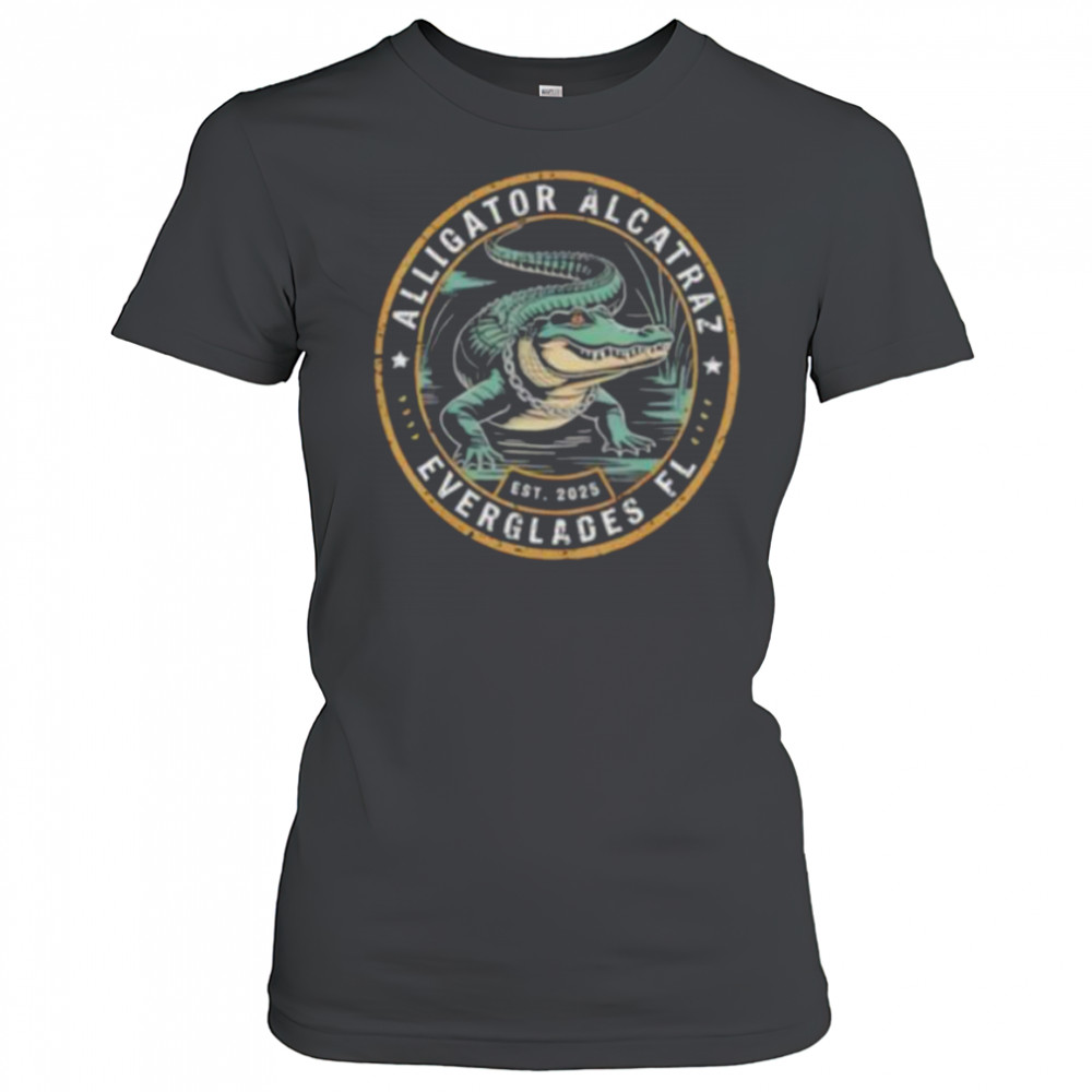 Alligator Alcatraz Florida Everglades est 2025 shirt Women's T-shirt