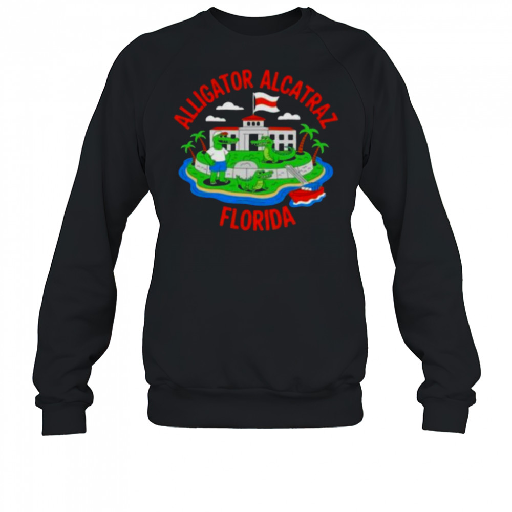 Alligator Alcatraz Florida Prison Island cartoon shirt Sweatshirt