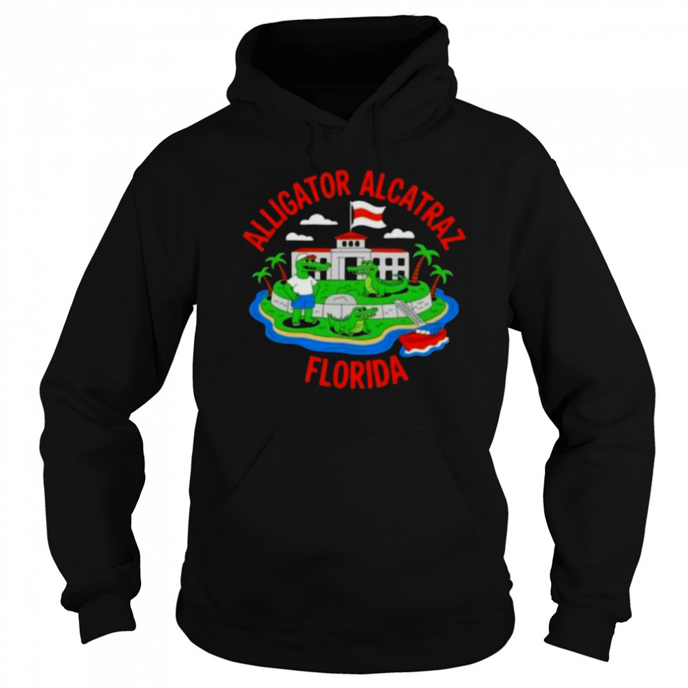 Alligator Alcatraz Florida Prison Island cartoon shirt Sweatshirt