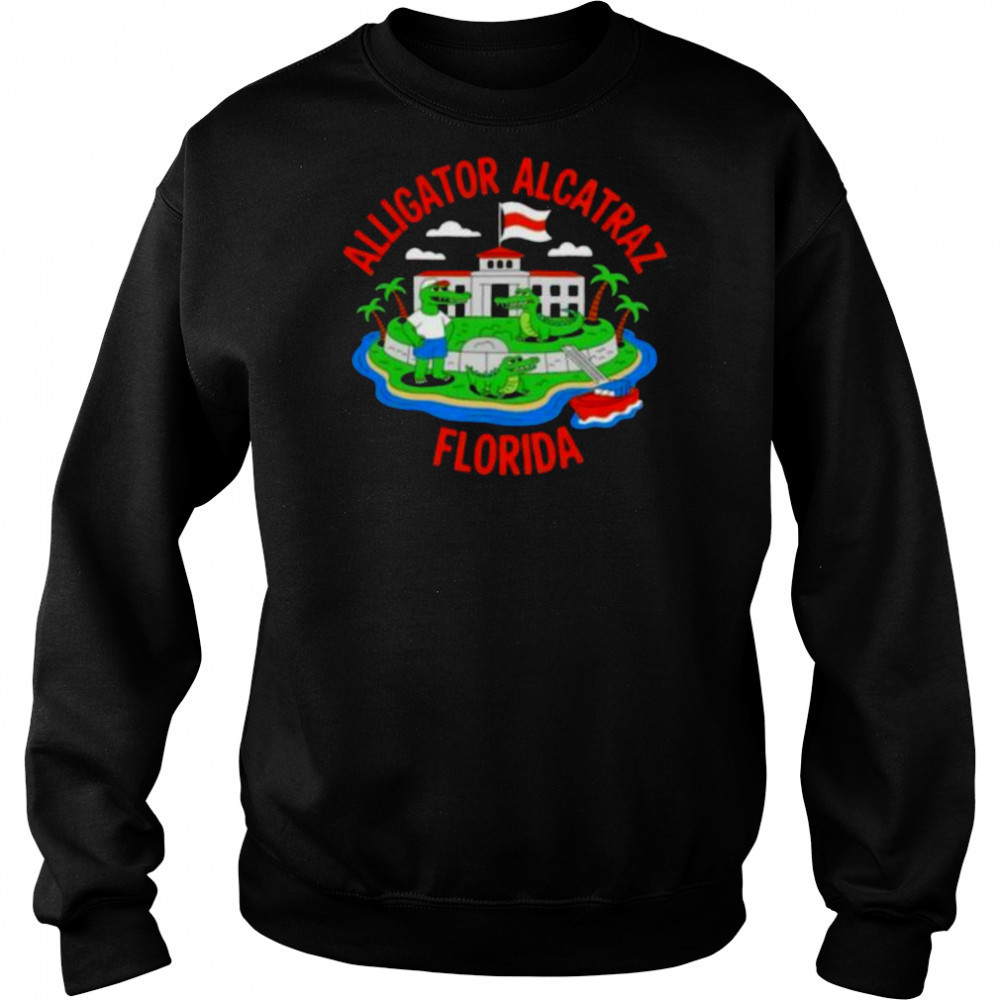 Alligator Alcatraz Florida Prison Island cartoon shirt Hoodie