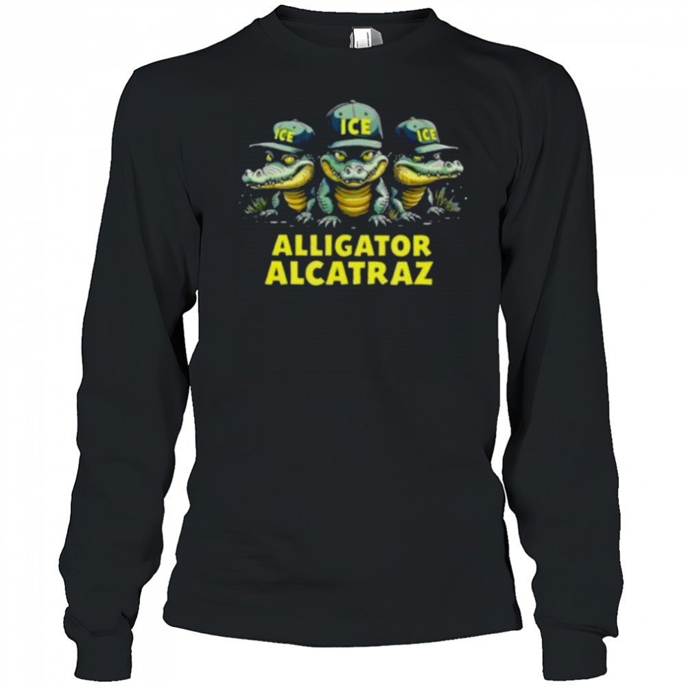 Alligator Alcatraz Ice hat shirt Long Sleeved