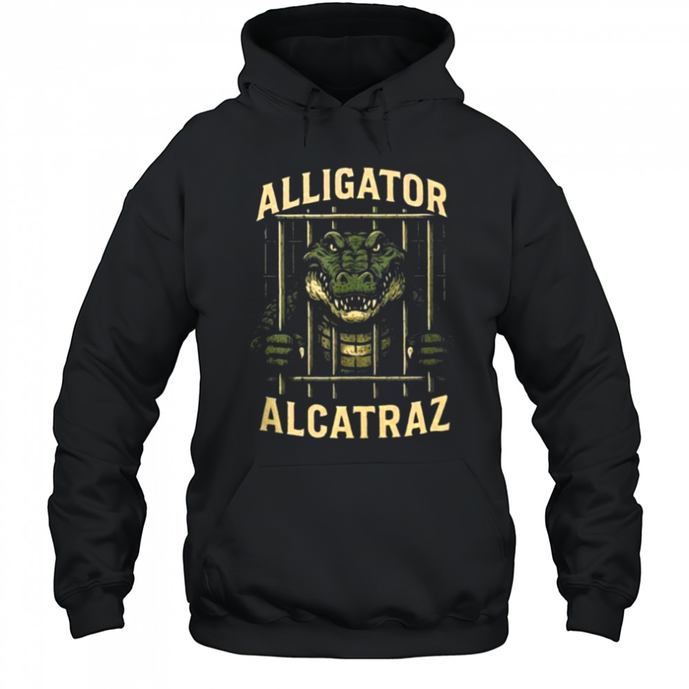 Alligator Alcatraz Locked Up Swamp Parody Design Shirt Hoodie