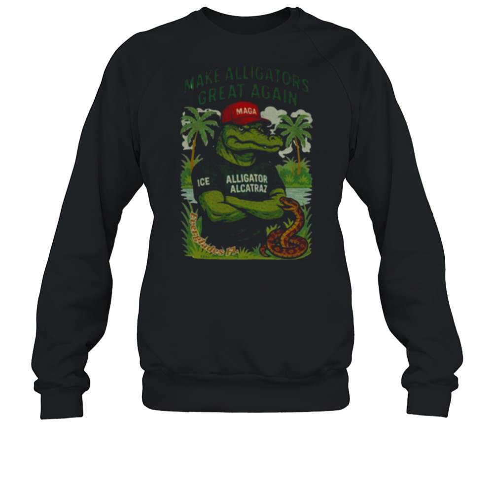 Alligator Alcatraz MAGA red hat make Alligators great again shirt Sweatshirt