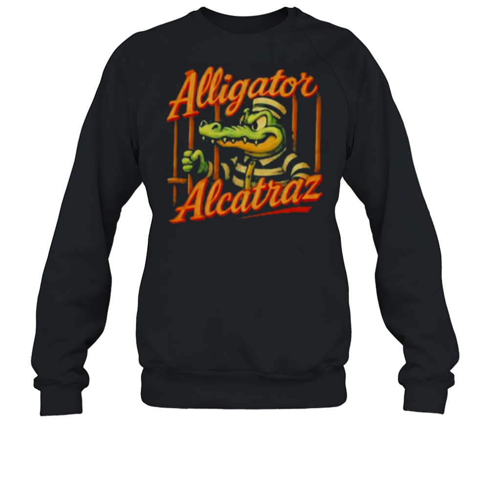 Alligator Alcatraz mugshot cartoon shirt Sweatshirt