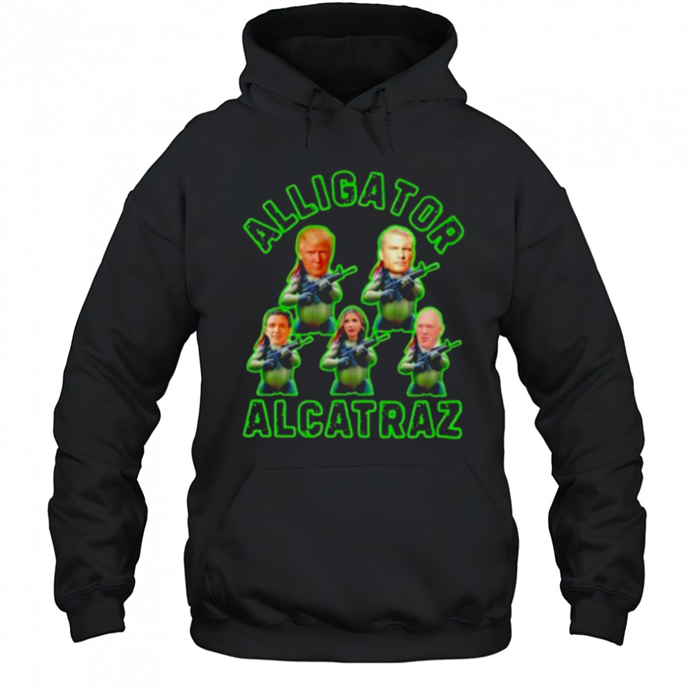 Alligator Alcatraz Trump gun shirt Hoodie
