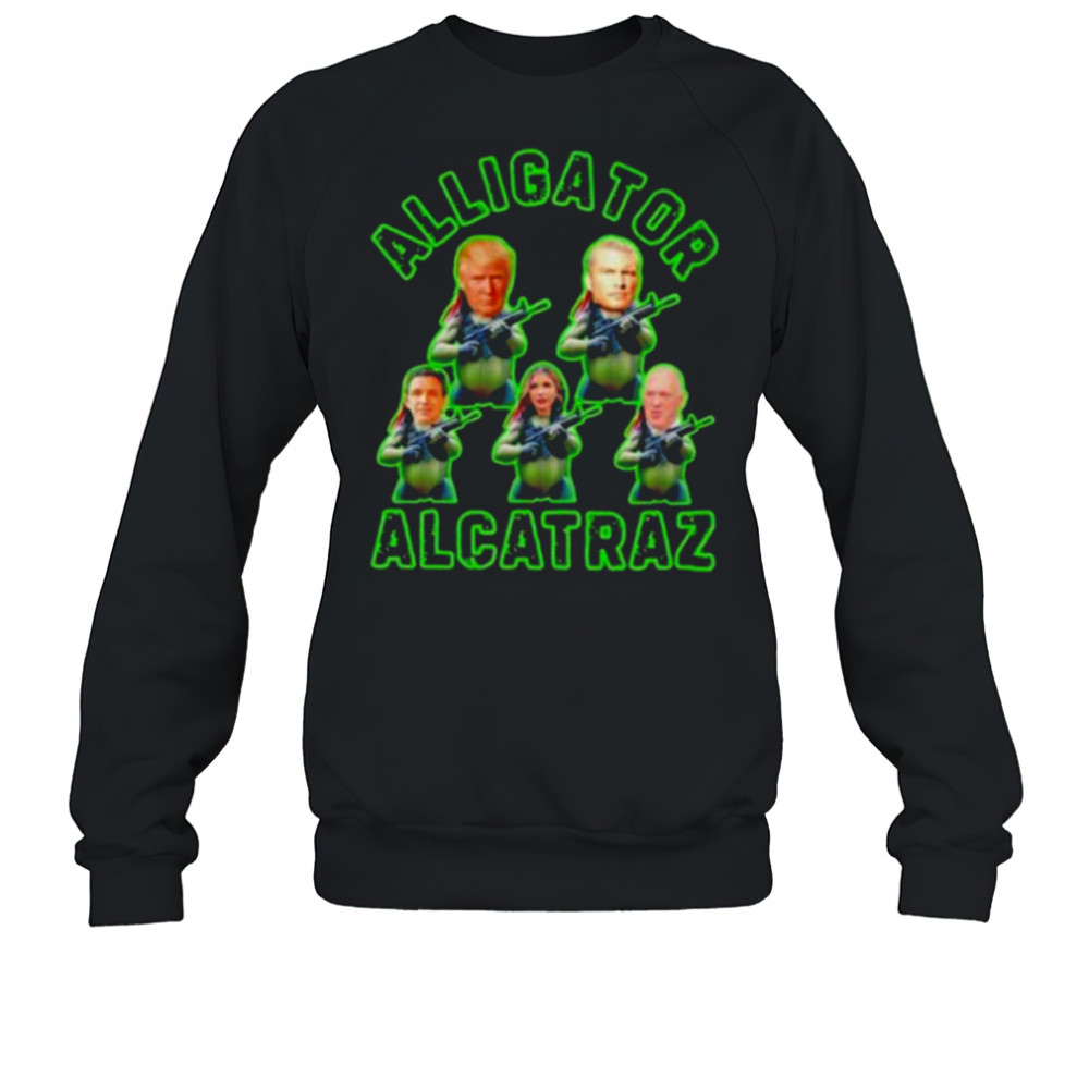 Alligator Alcatraz Trump gun shirt Sweatshirt