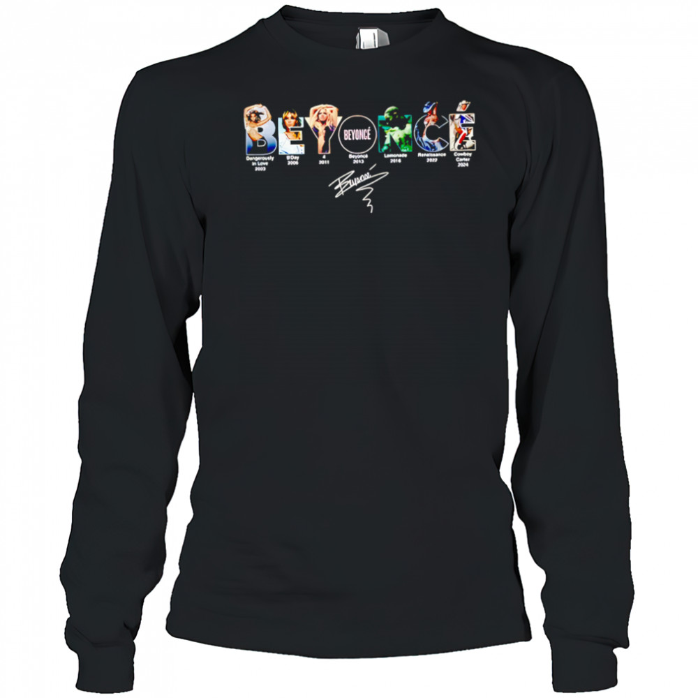 Beyonce with New Album signature shirt Long Sleeved