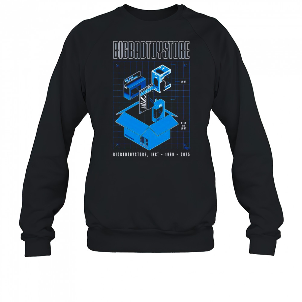 BigBadToyStore Pile of Loot Blueprint shirt Sweatshirt