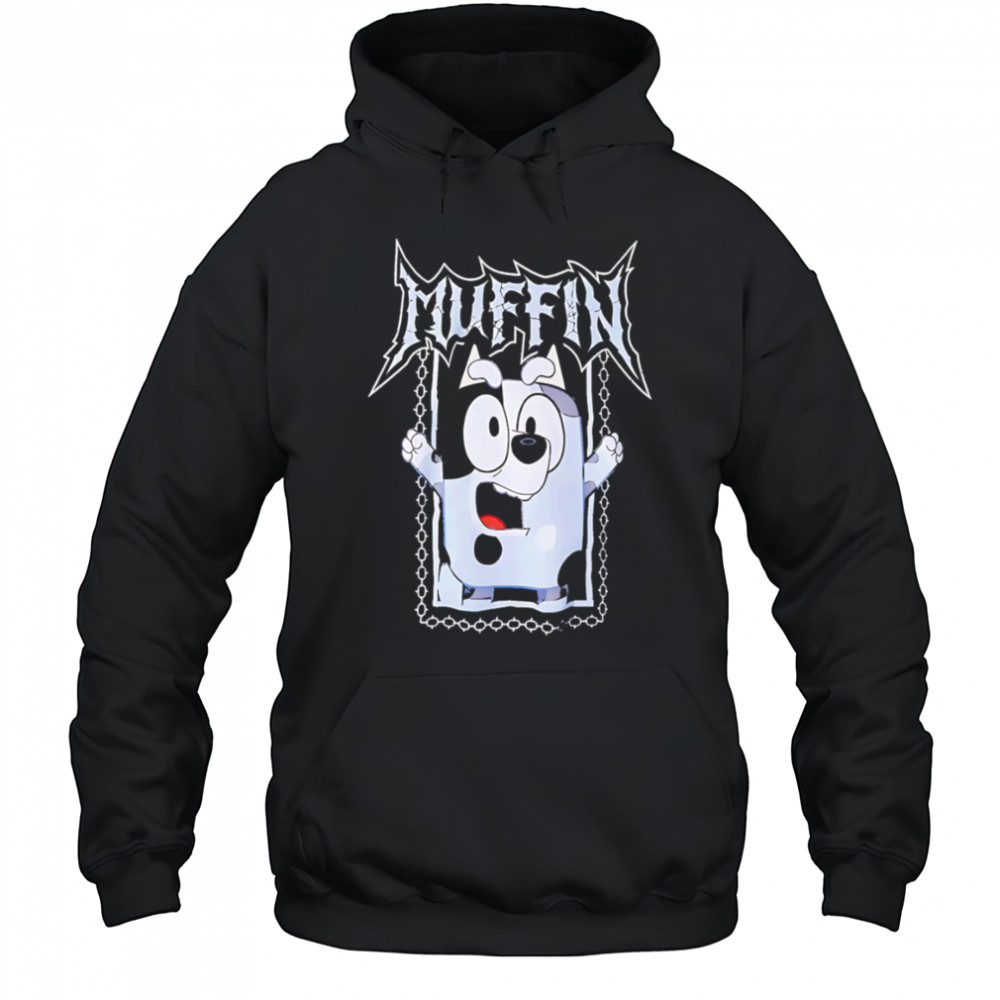 Bluey muffin metal tie dye shirt Hoodie