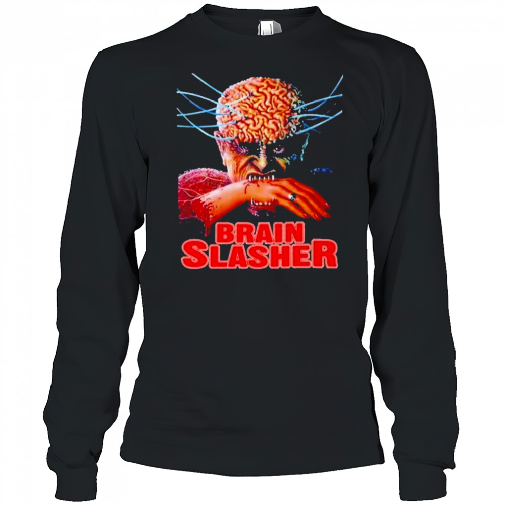 Brain Slasher Horror T-Shirt Long Sleeved