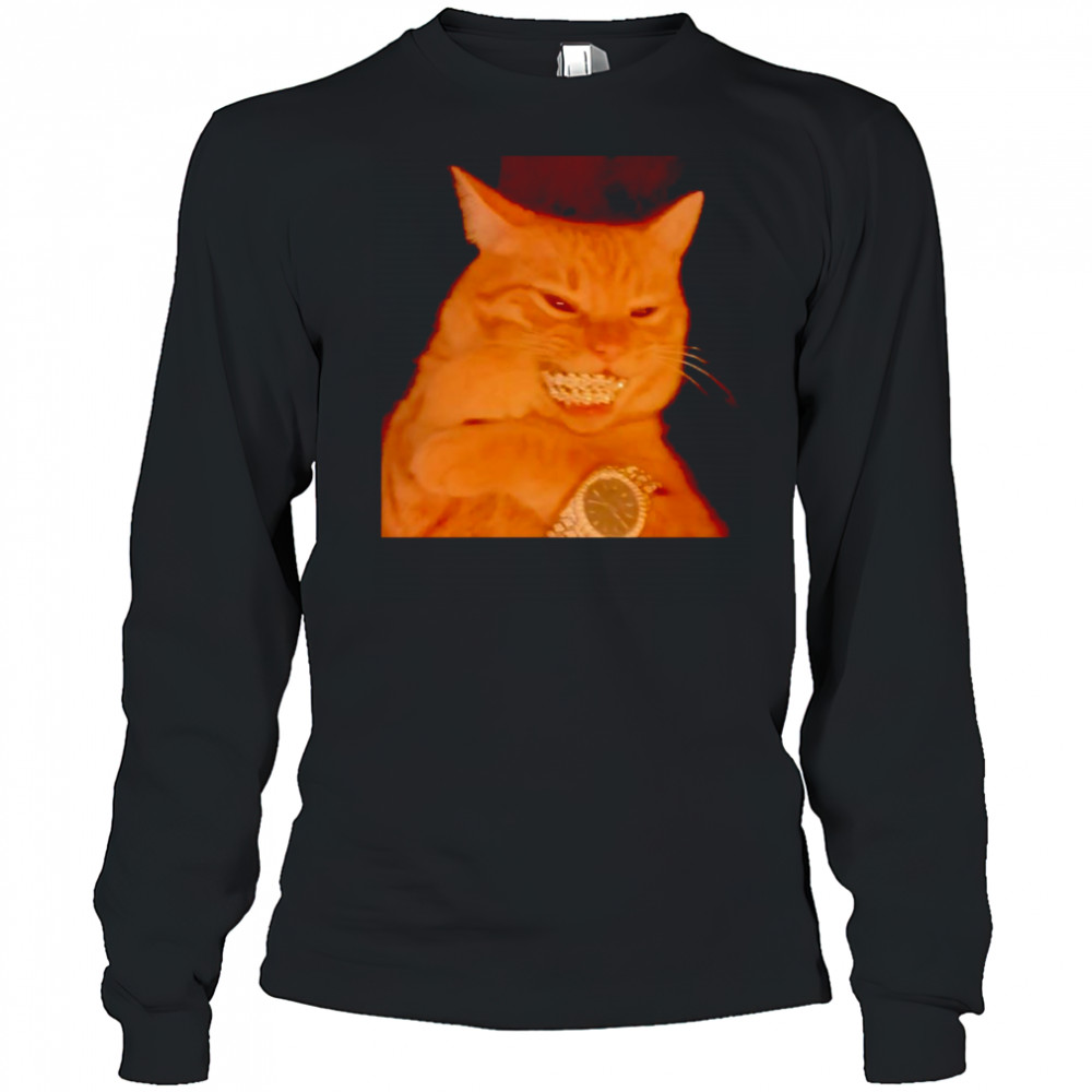 Bust Down cat shirt Long Sleeved