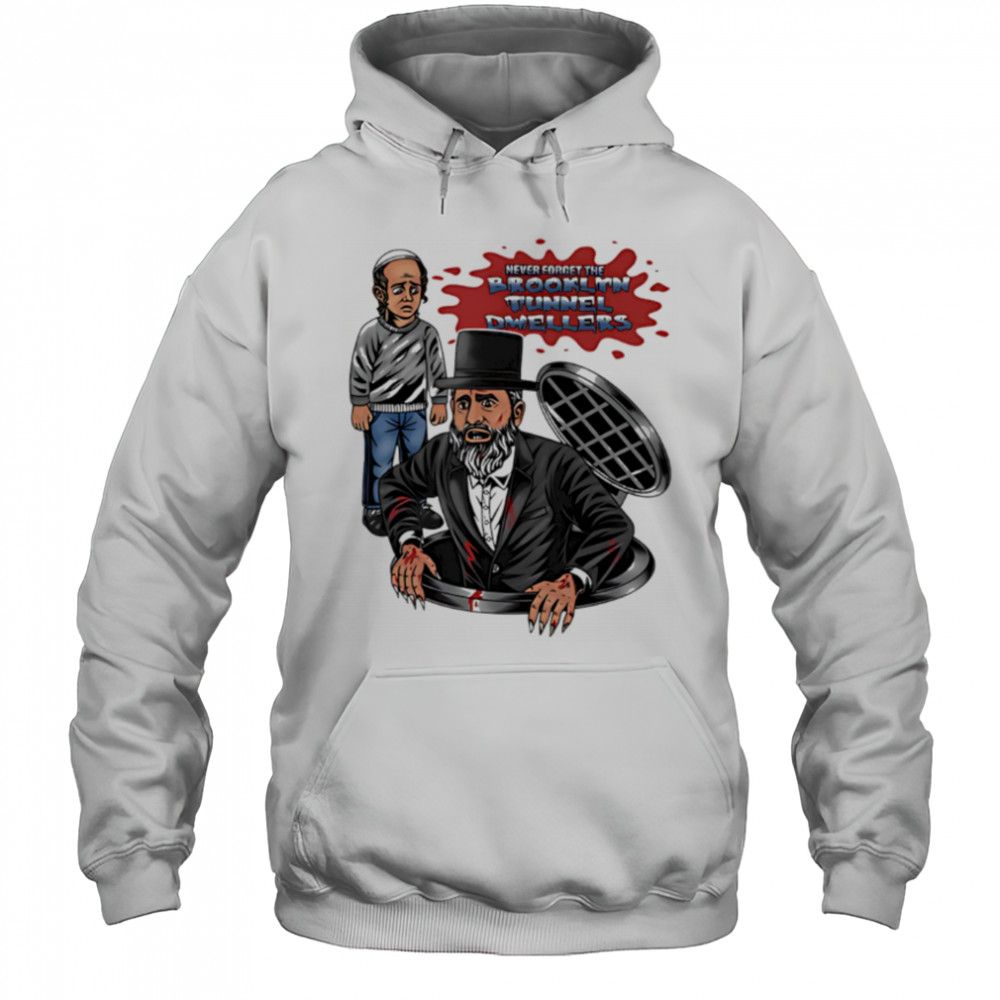 Chaotichermes wearing brooklyn tunnel dwellers shirt Hoodie