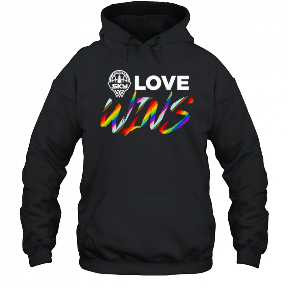 Chicago Sky Love Wins Pride Trans T-Shirt Hoodie
