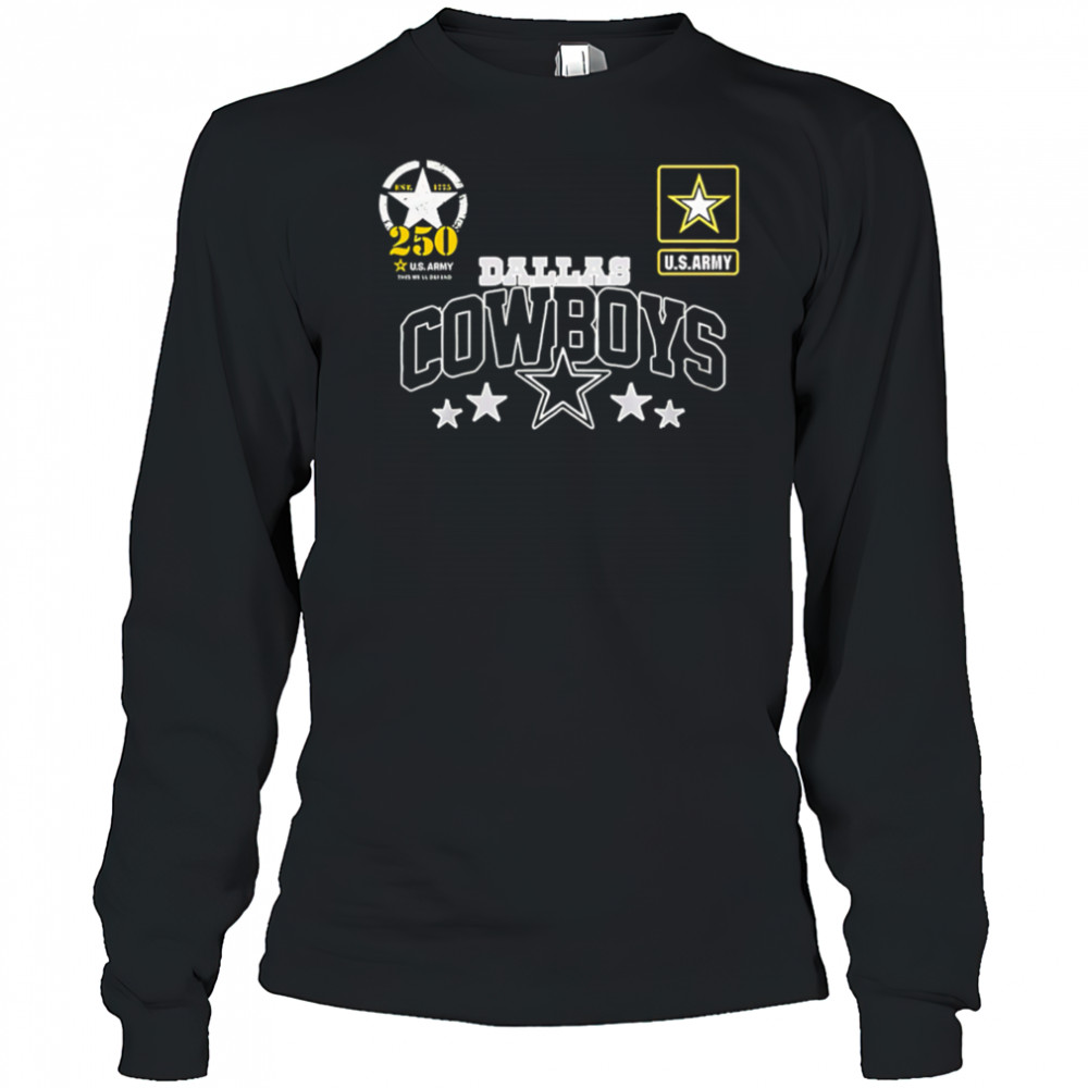 Dallas Cowboys US Army 250th Birthday Celebration shirt Long Sleeved
